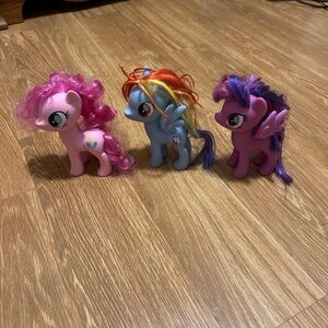 My Little Pony Pink, Blue, and Purple Pony Trio
